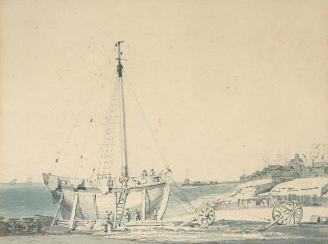 Boat-building at Dover by Joseph Mallord William Turner