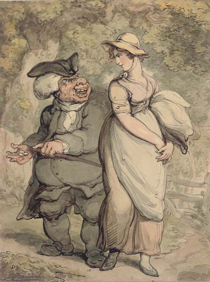 Parson and the maid by Thomas Rowlandson