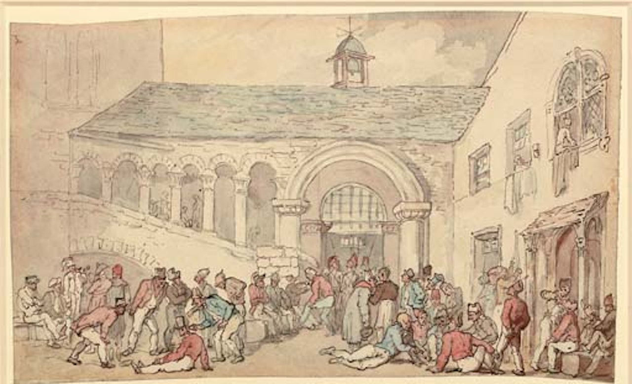 Rest from battle by Thomas Rowlandson