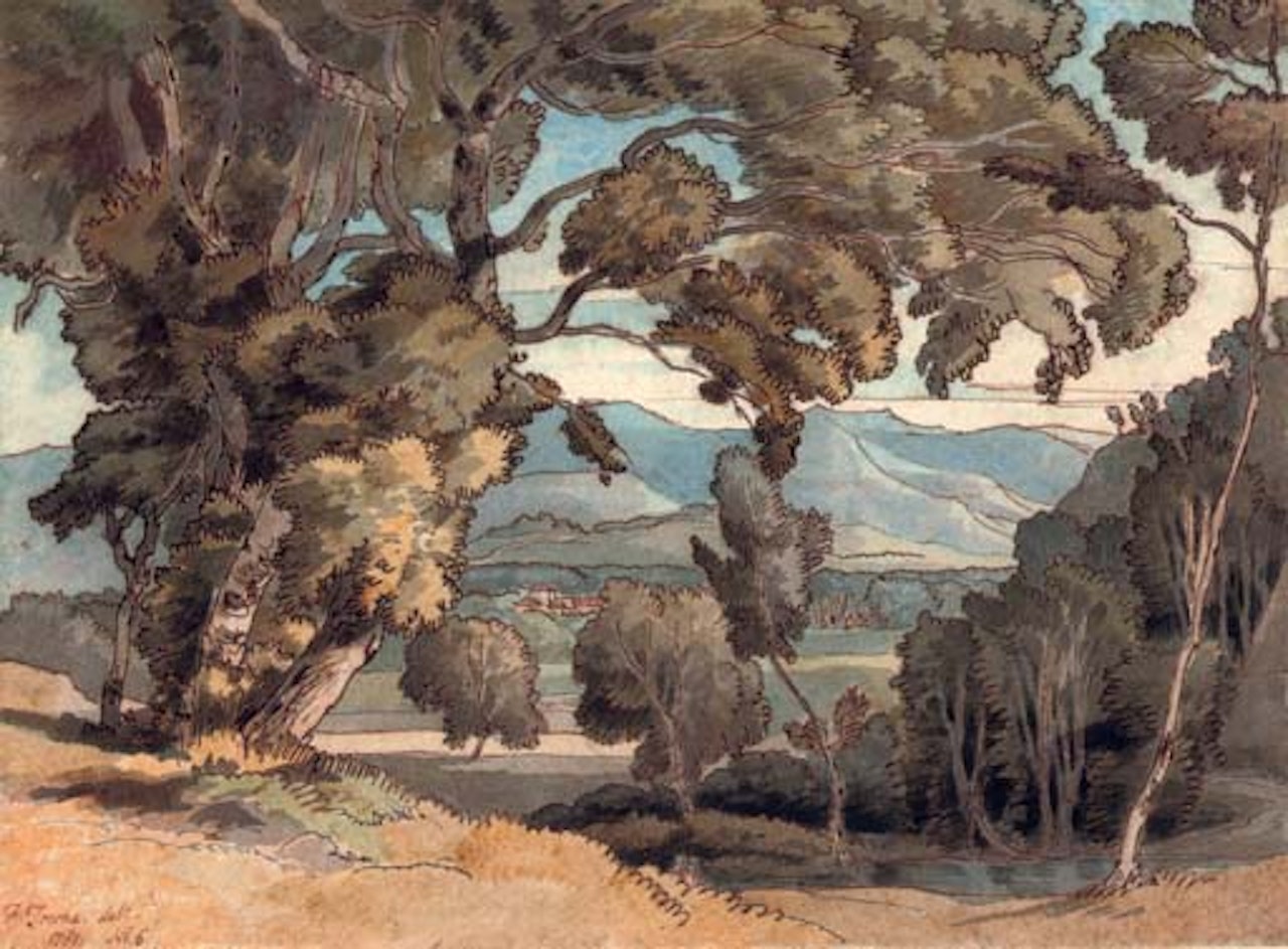 View looking towards the Apennines, Italy by Francis Towne