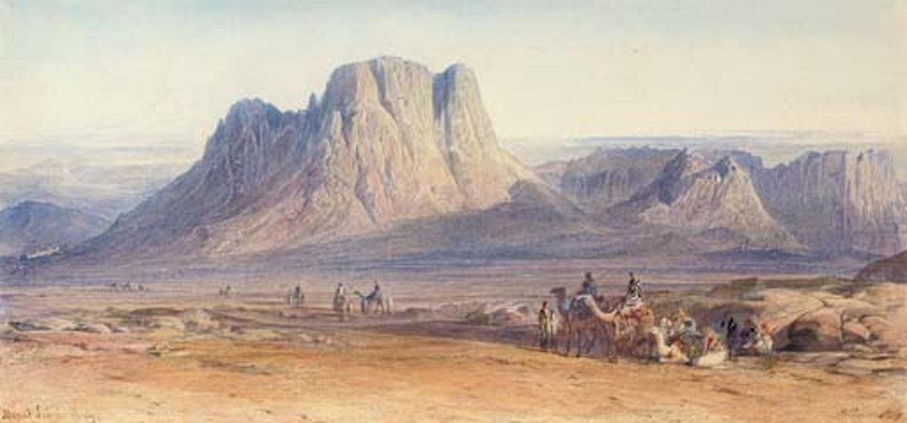 Arabs approaching Mount Sinai by Edward Lear