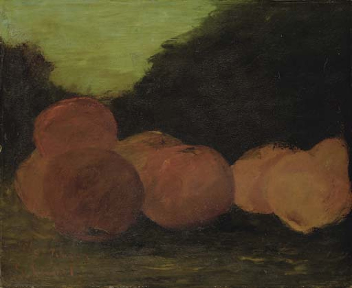 Nature morte aux pommes et aux poires by Gustave Courbet
