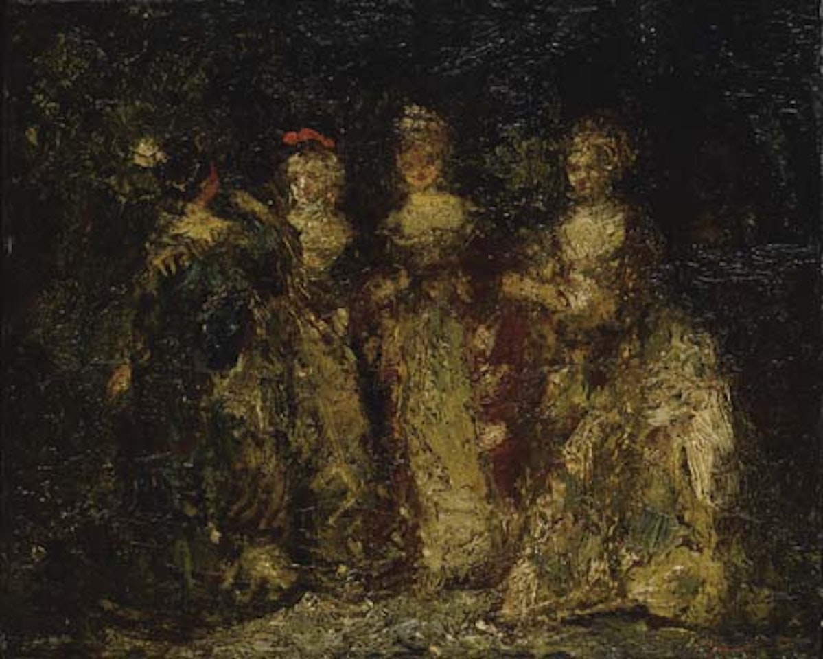Scene galante by Adolphe Monticelli
