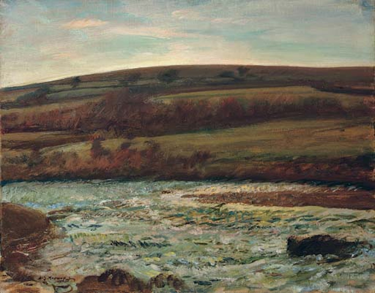 Brightworthy Fords, Withypool, Exmoor by Alfred James Munnings
