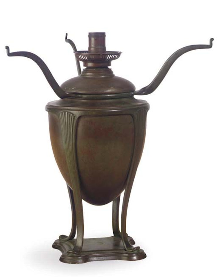 A Bronze Table Lamp Base by Tiffany Studios