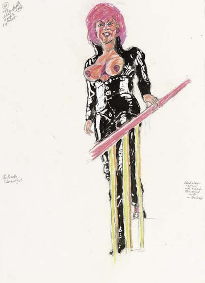 The Pirelli calendar girl by John Bratby