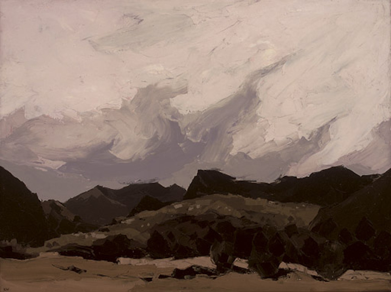 Snowdon from Llanllyfni by Kyffin Williams