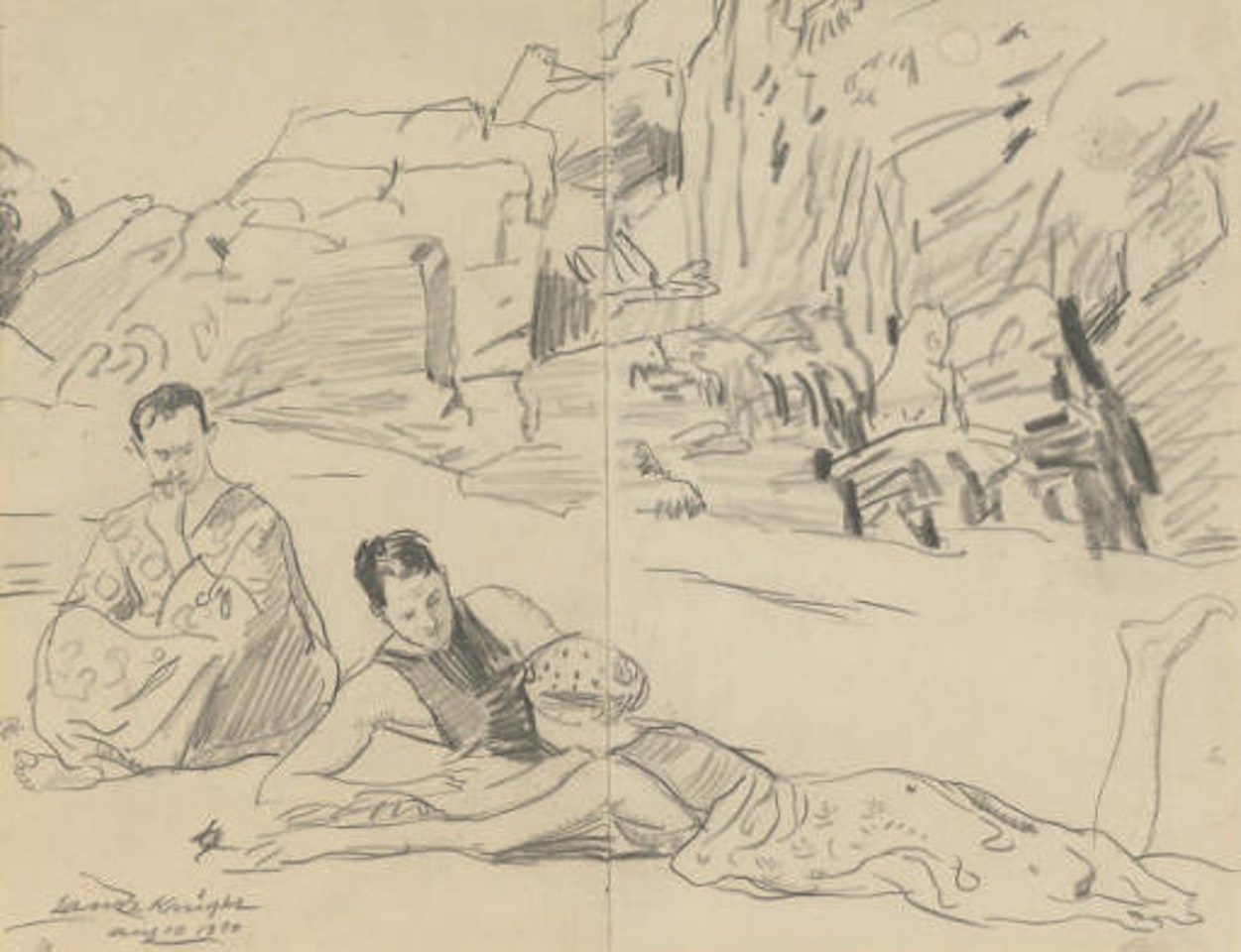 The bohemians by Laura Knight