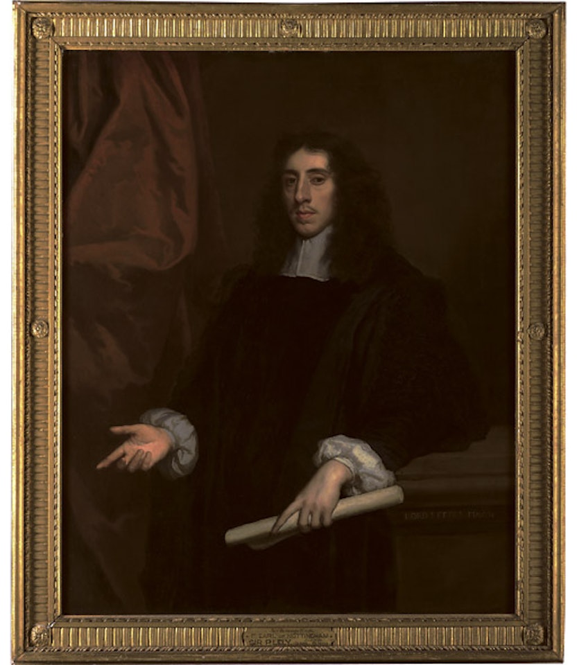 Portrait of Heneage Finch, 1st Earl of Nottingham, Lord Keeper, half-lL29ength, in his robes of office by Sir Peter Lely