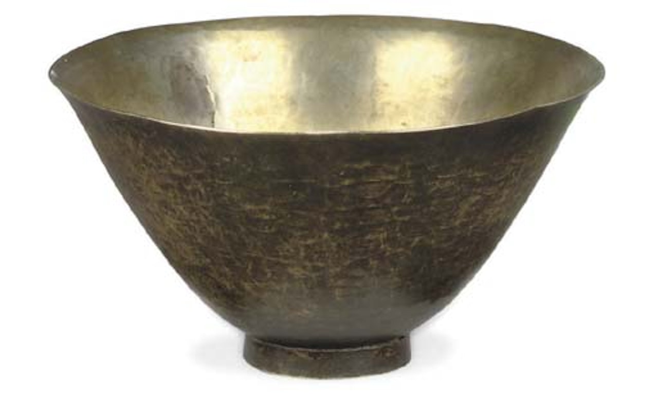 A Dinanderie Metal Coupe by Jean Dunand