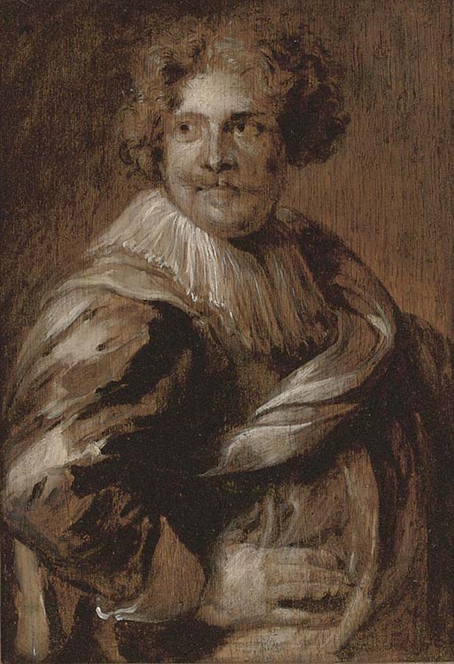Portrait of Simon de Vos, half-length by Anthony van Dyck
