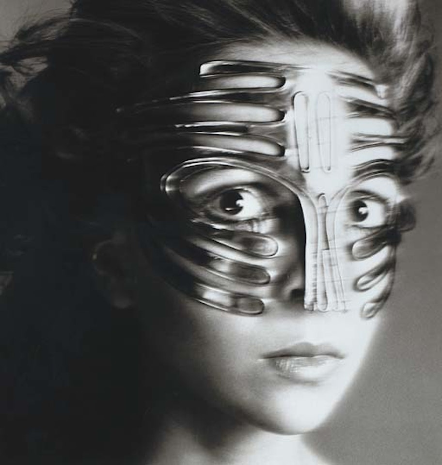 Penelope Tree, mask by Ungaro, Paris, studio by Richard Avedon
