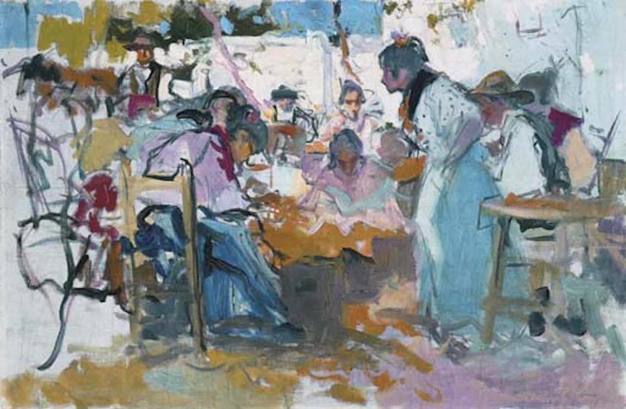Remendando las redes by Joaquin Sorolla Y Bastida