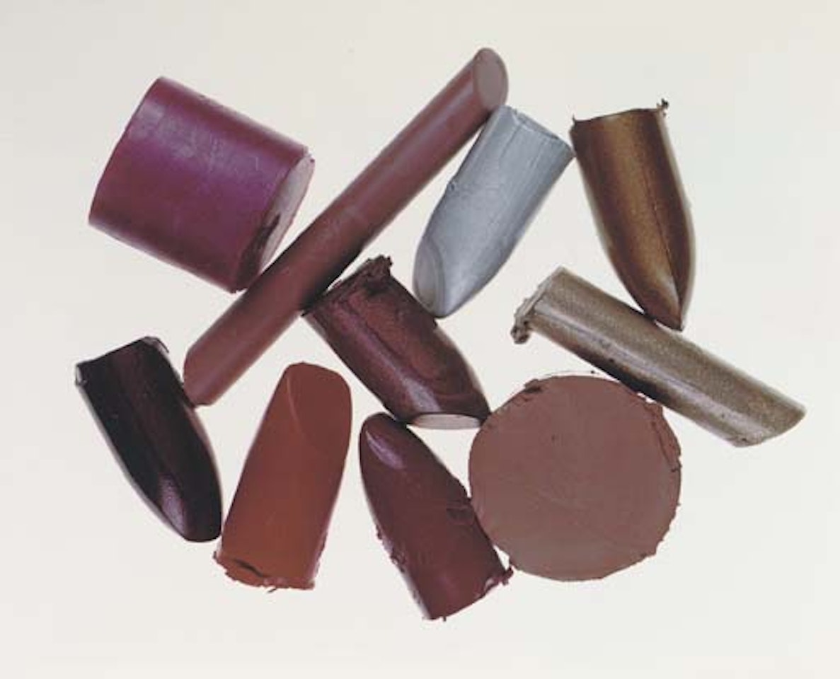 Lipstick chunks, New York by Irving Penn