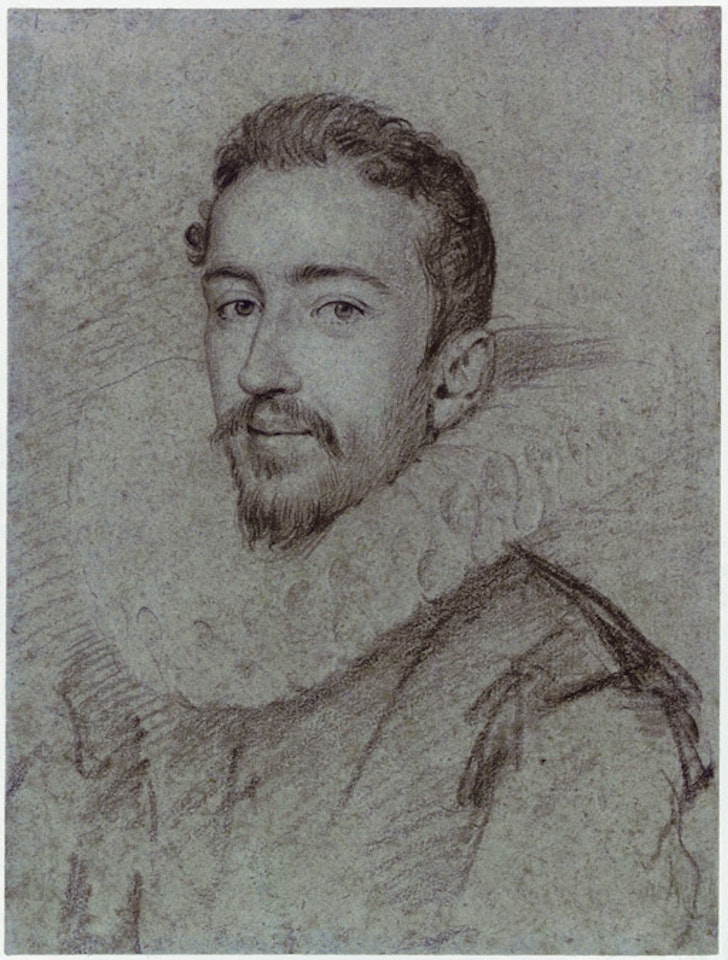 Portrait of bearded man by Ottavio Leoni