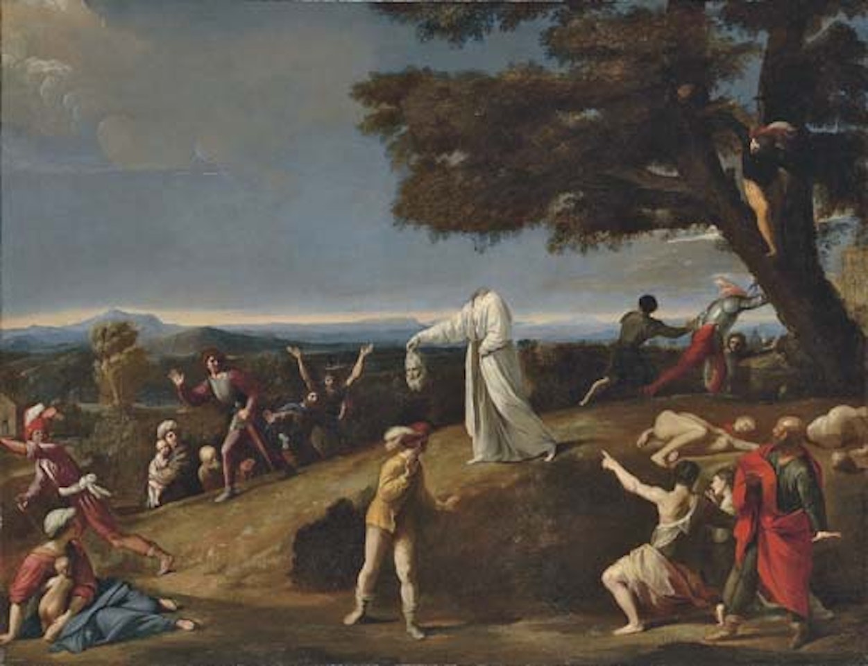 Miracle of Saint Denis of Paris carrying his severed head by BOLOGNESE SCHOOL
