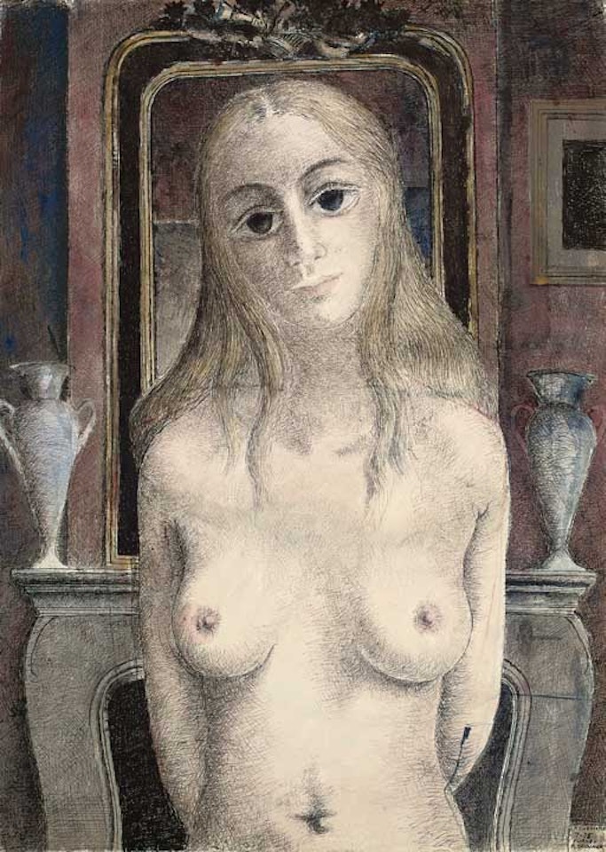 Cheminee by Paul Delvaux