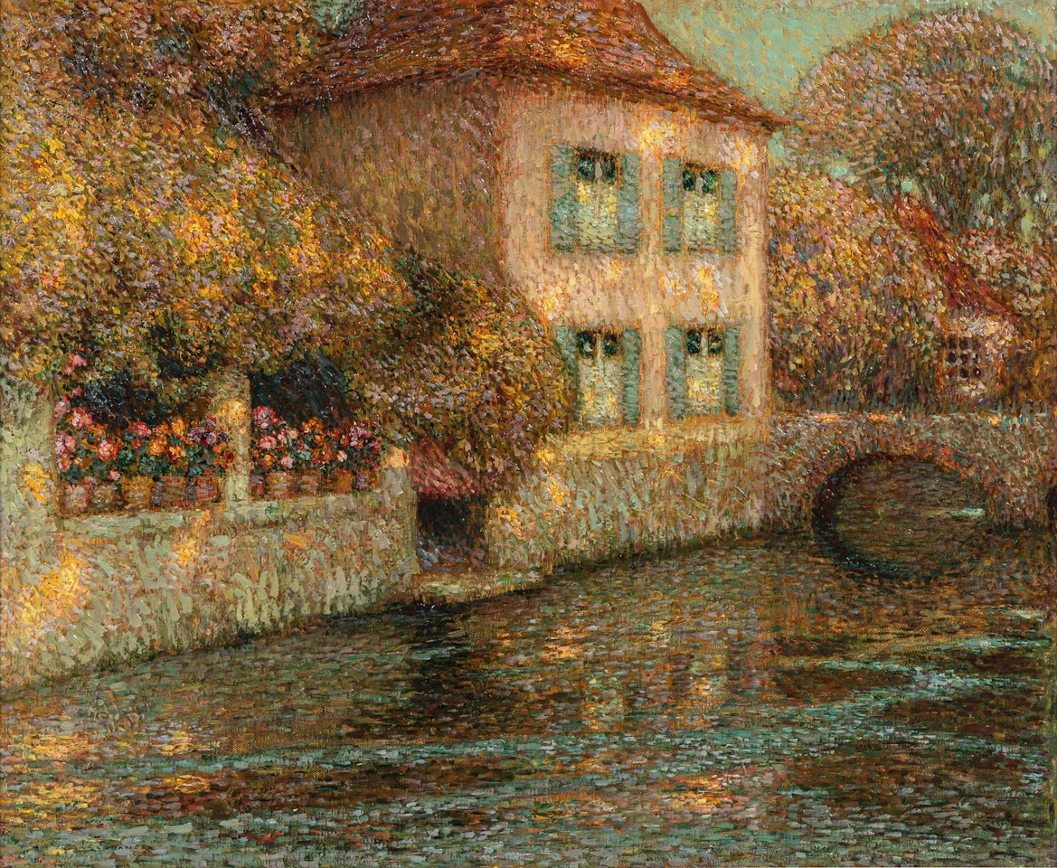Maison ensoleillée by Henri Le Sidaner