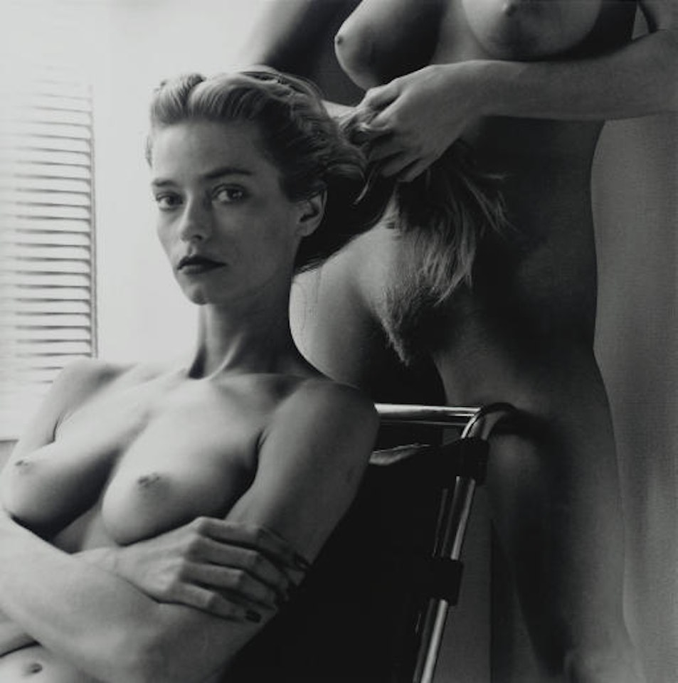 Two Playmates, Hollywood by Helmut Newton