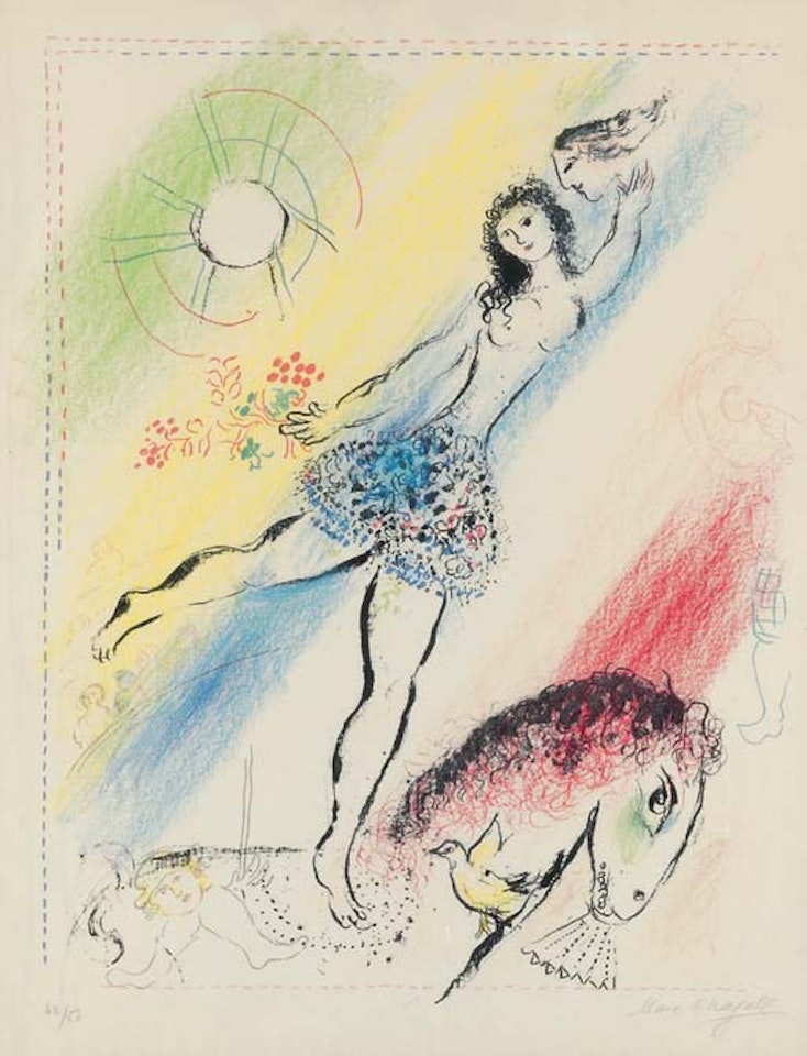 L'Ecuyère  (M. 419) by Marc Chagall