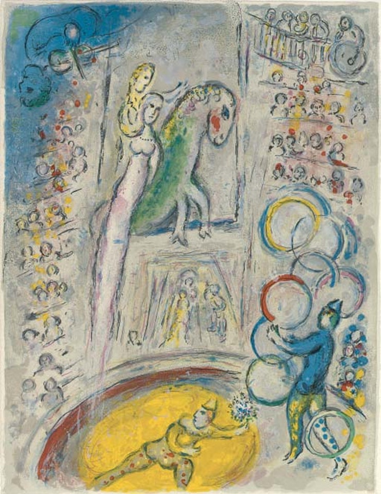 One plate, from Cirque (M. 500 cf. C. books 68) by Marc Chagall