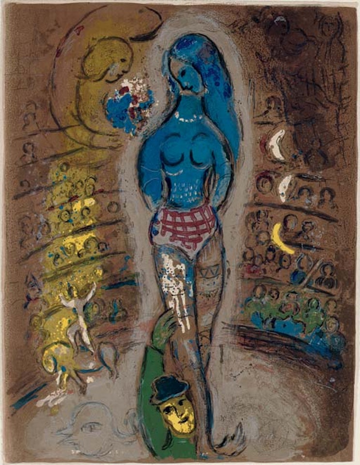One plate, from  Cirque  (M. 523 cf. C. books 68) by Marc Chagall