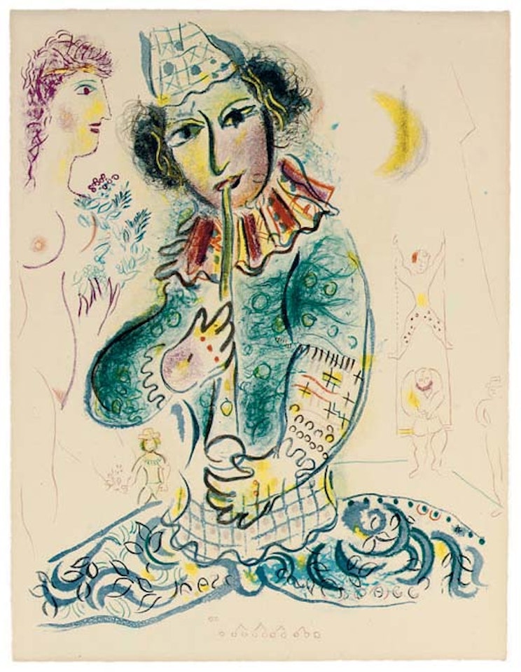 One plate, from Cirque (M. 527 cf. C. books 68) by Marc Chagall
