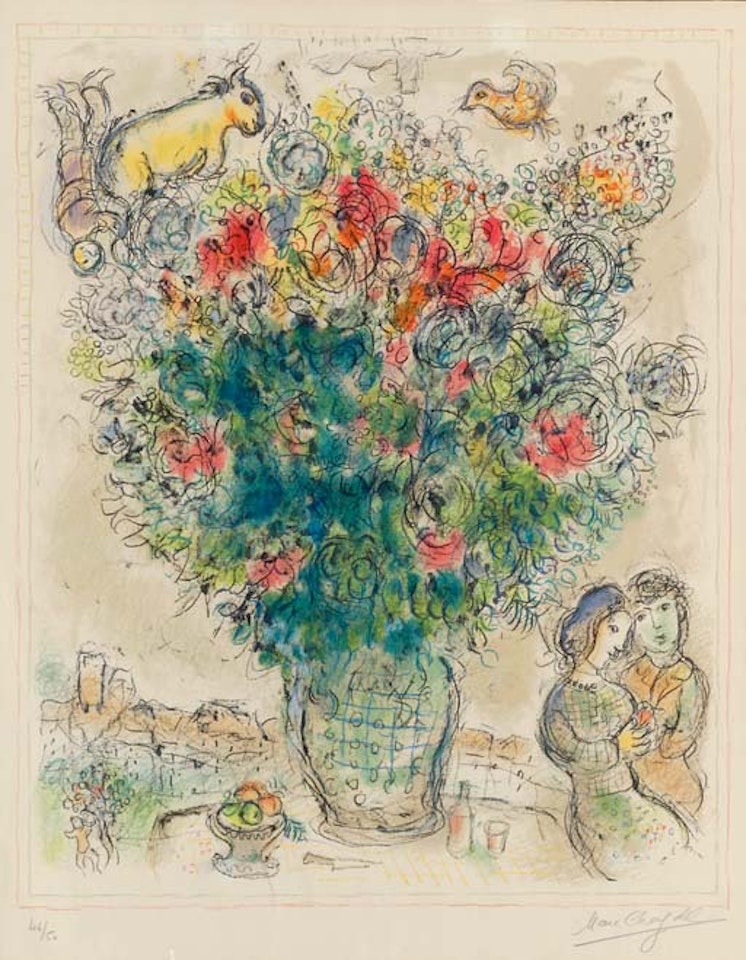 Bouquet Multicolore  (M. 735) by Marc Chagall