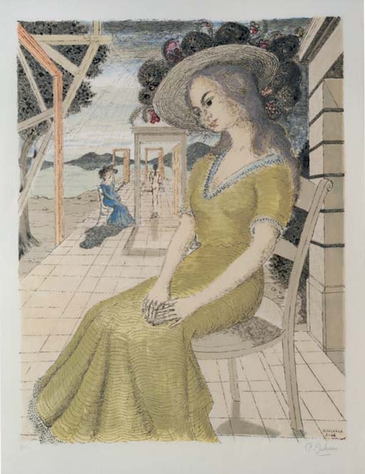 Anne lost in Thought  (J. 7) by Paul Delvaux