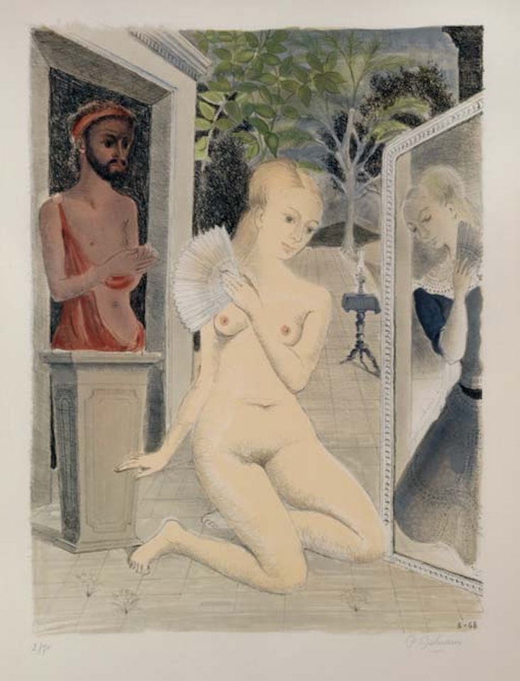 The Fan  (J. 21) by Paul Delvaux