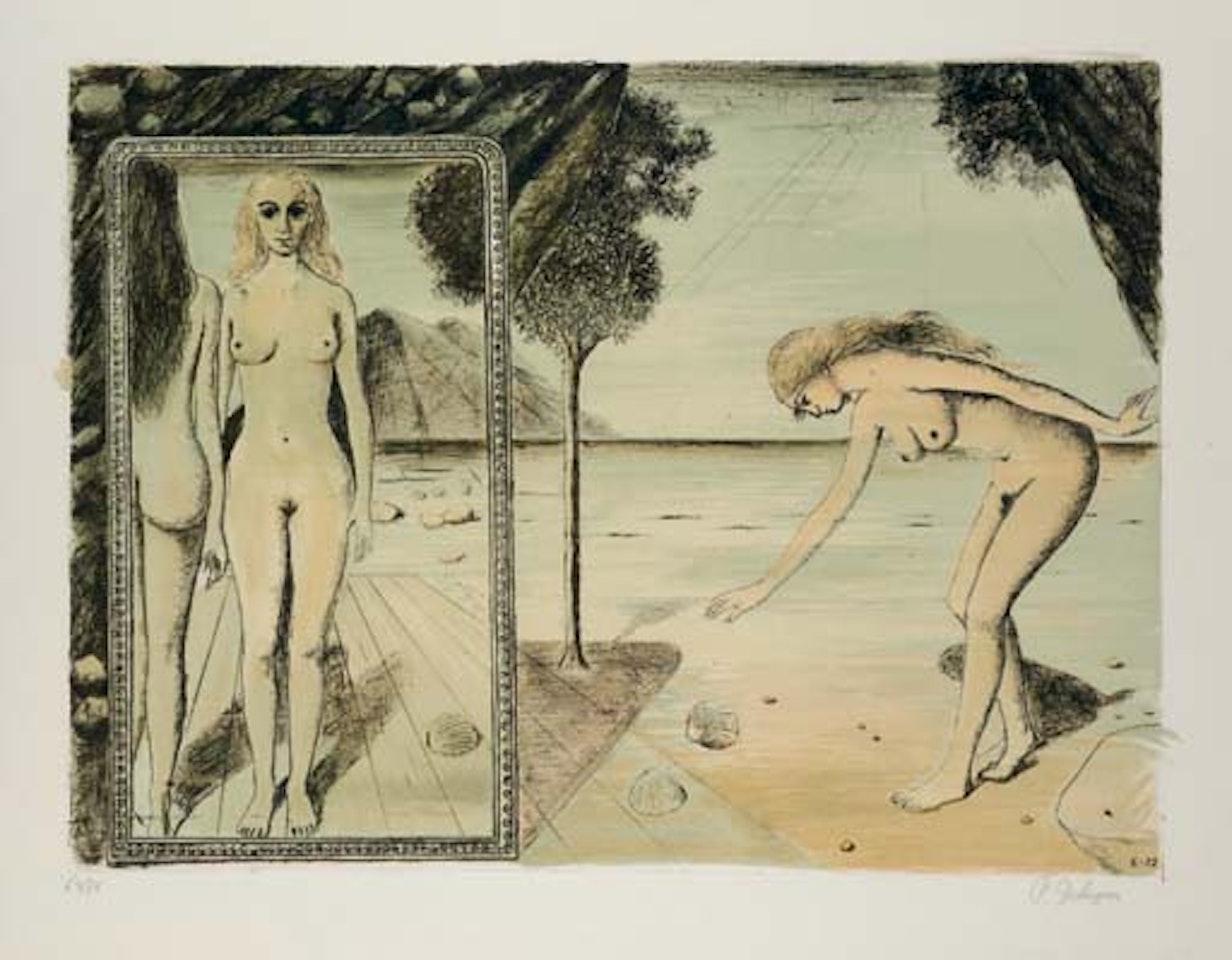 La Plage  (J. 60) by Paul Delvaux