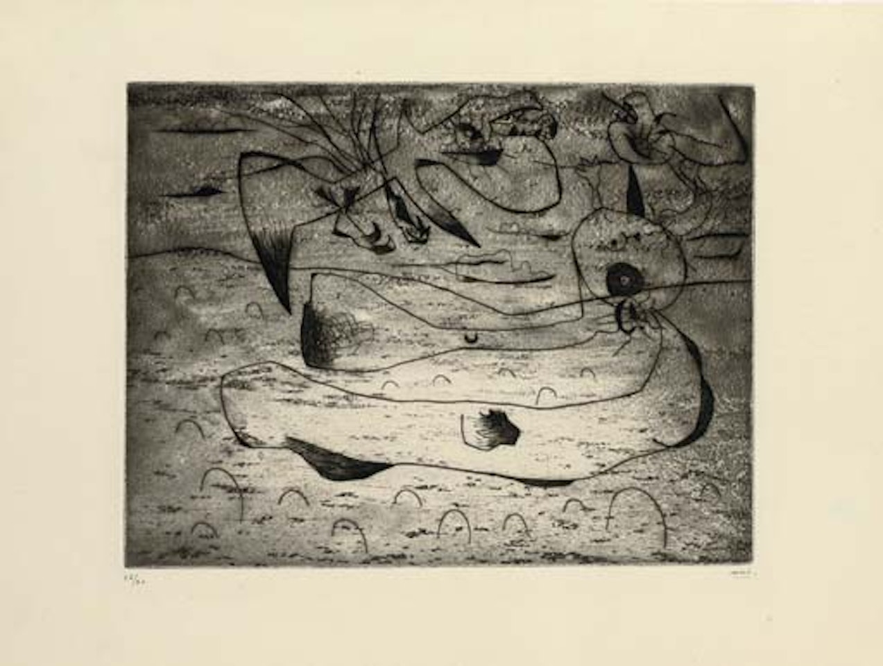 L'Aigle et la Femme la Nuit  (D. 22) by Joan Miró