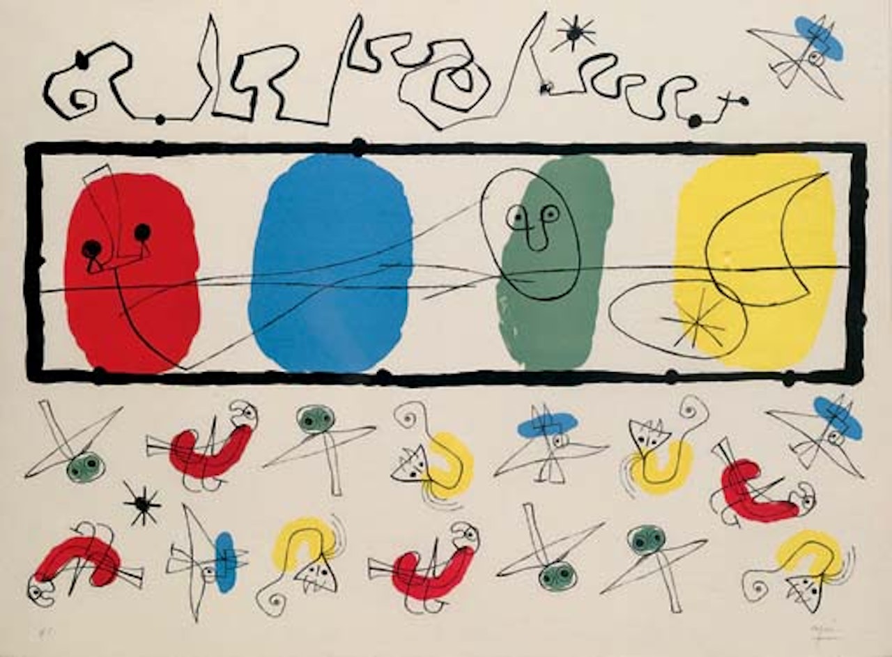 Les Oiseaux  (M. 241) by Joan Miró