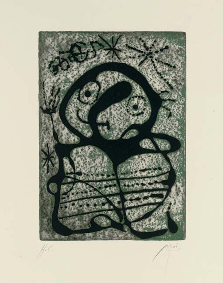 One plate, from Constellations (D. 270 cf. C. books 58) by Joan Miró