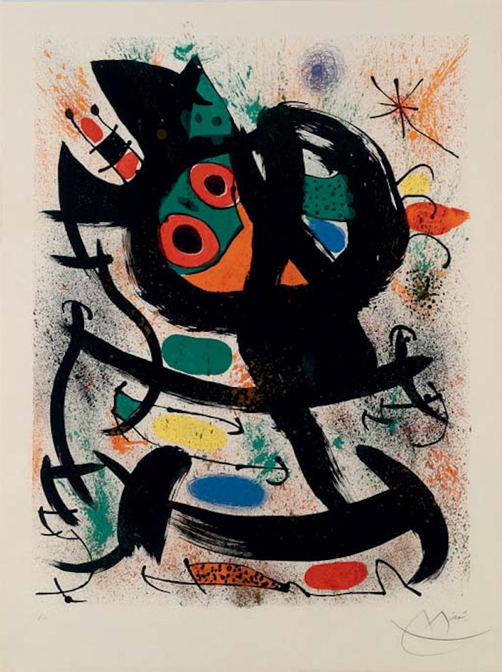 Exhibition at the Pasadena Art Museum  (M. 622) by Joan Miró