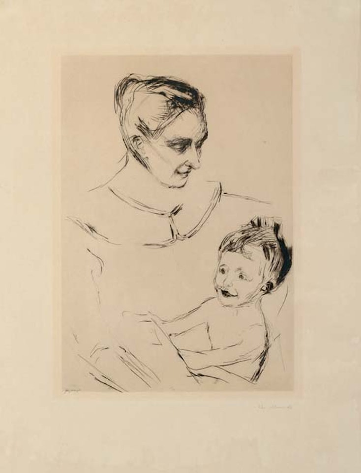 A Mother's Joy  (W. 213) by Edvard Munch