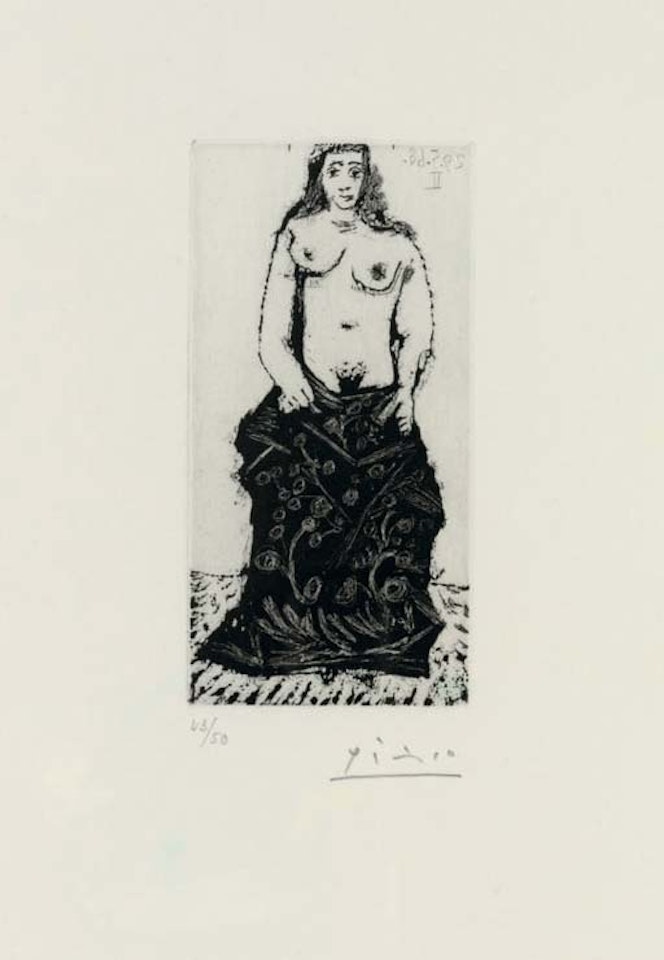 Maja à la Robe longue from Series 347 (B. 1605 Ba. 1621 Bb1) by Pablo Picasso