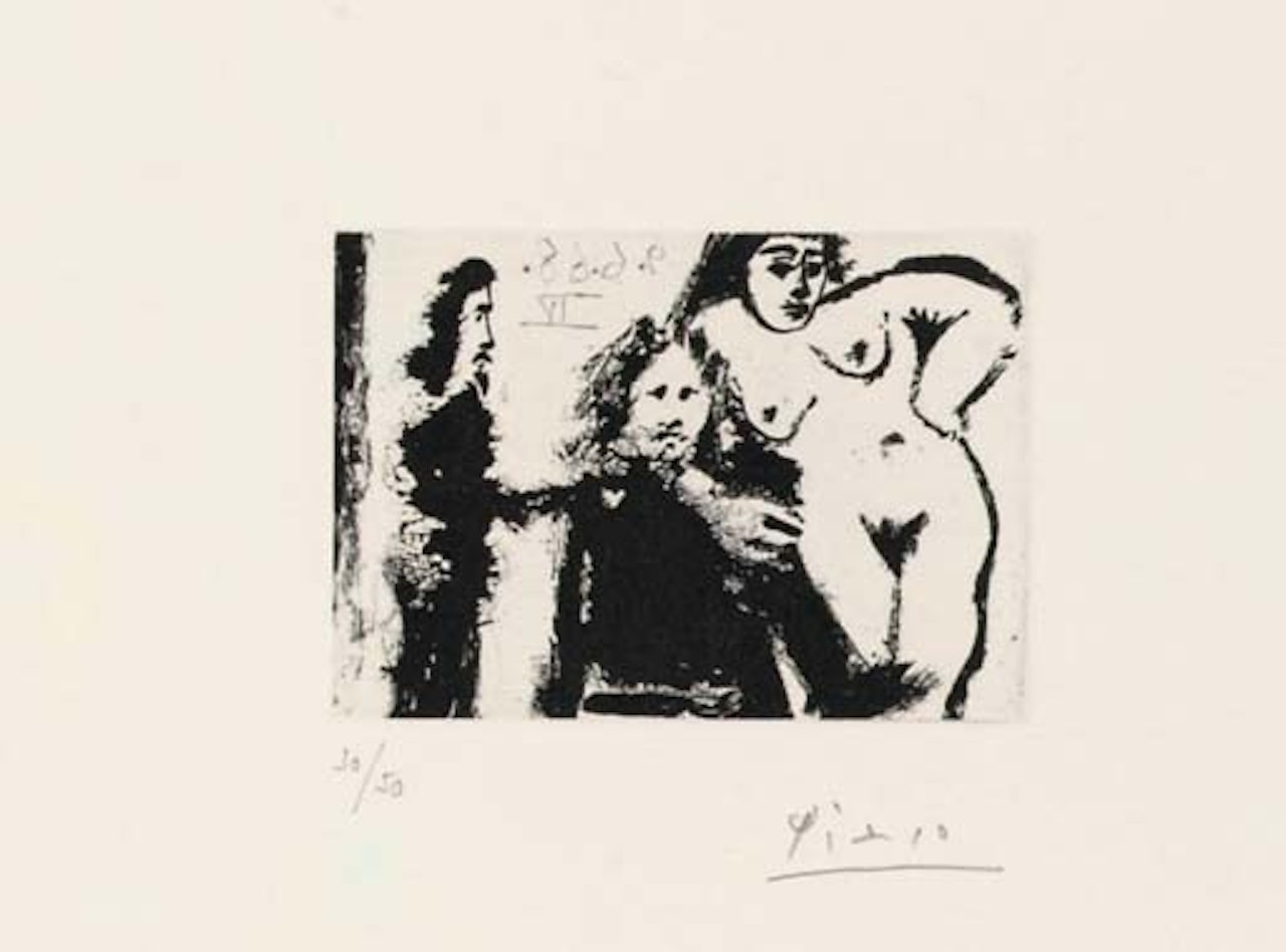 Mon Dieu, quel Homme, qu'il est petit..., from Series 347 (B. 1629 Ba. 1645 Bb1) by Pablo Picasso