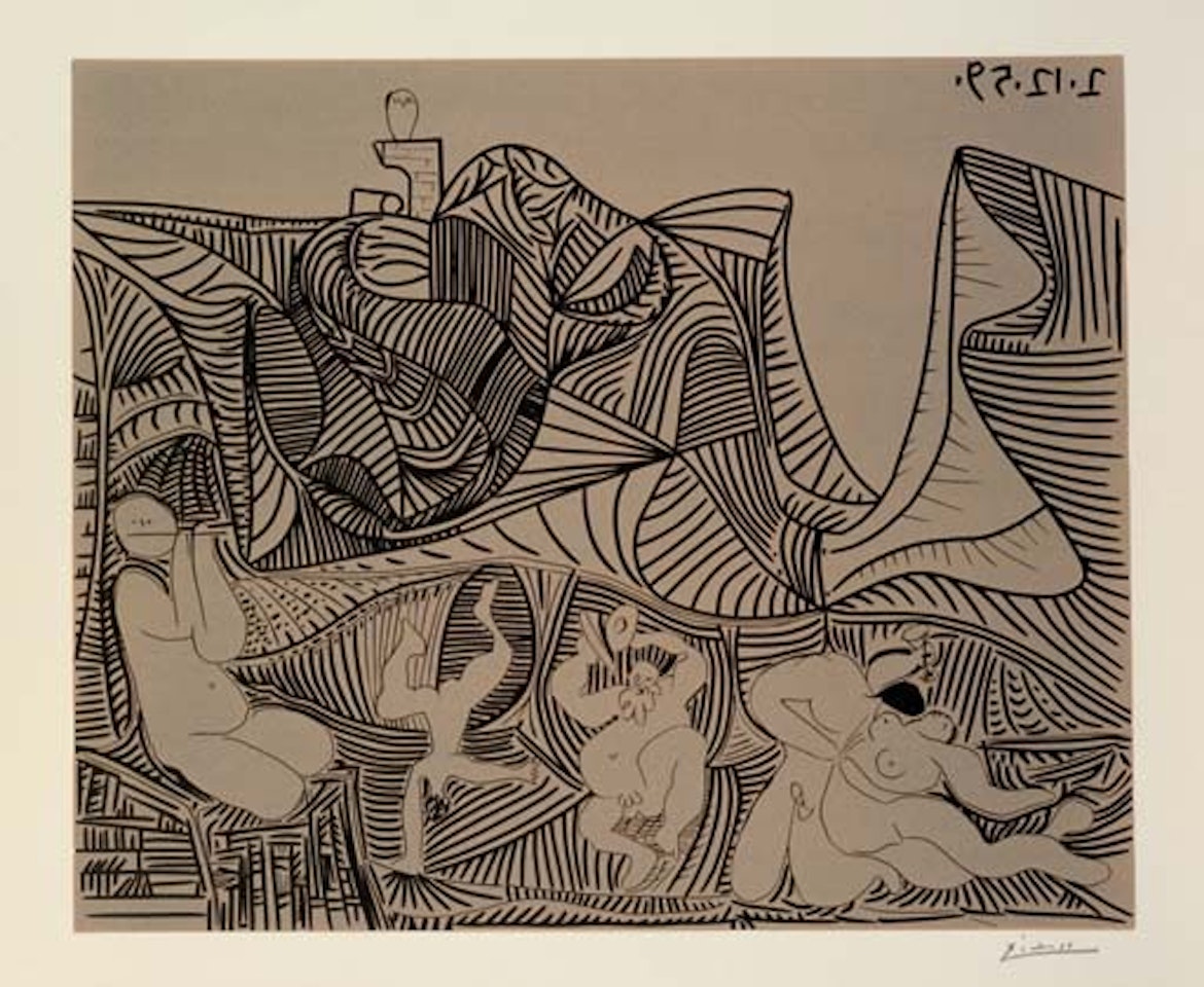 Bacchanale   (B. 927 Ba. 1255 Bb) by Pablo Picasso