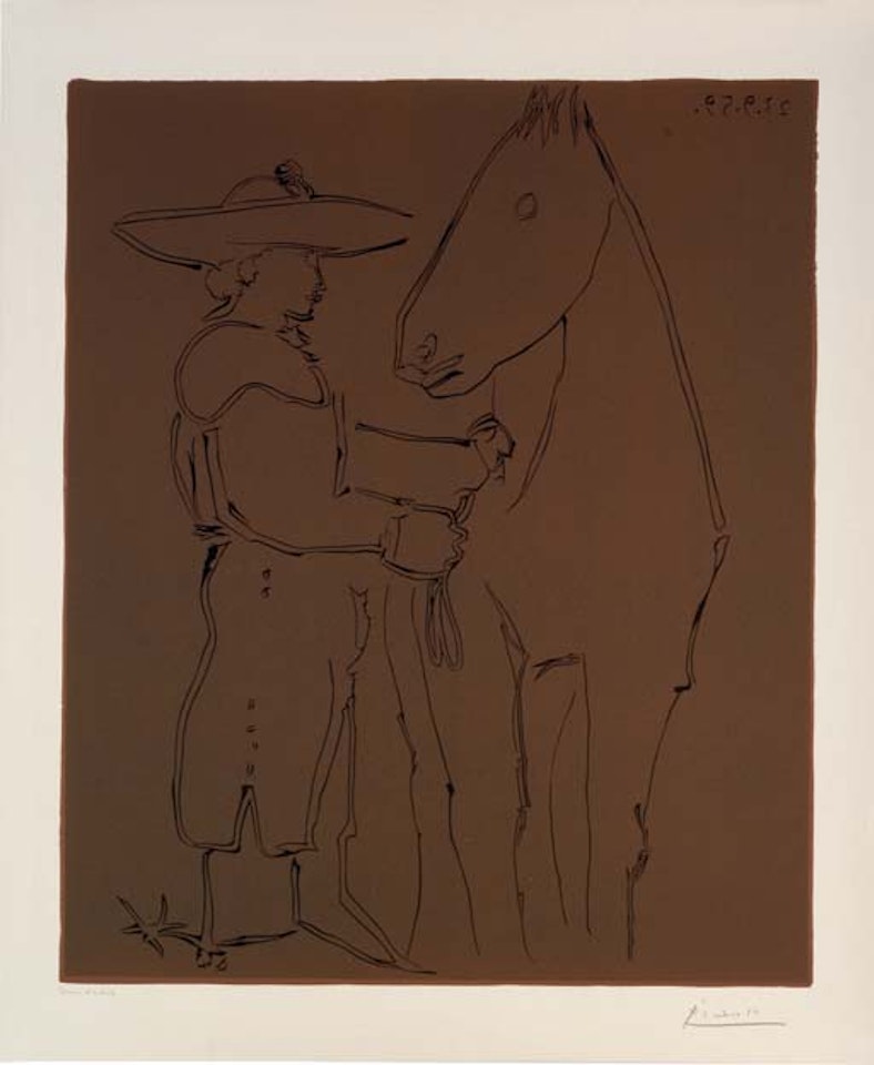 Picador et Cheval  (B. 912 Ba. 1237 Bb) by Pablo Picasso