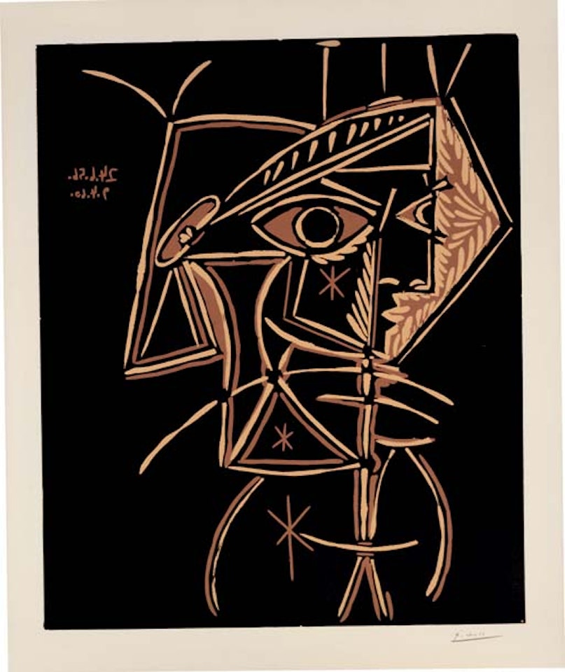 TÃªte de Femme   (B. 947 Ba. 1213 IIBa) by Pablo Picasso