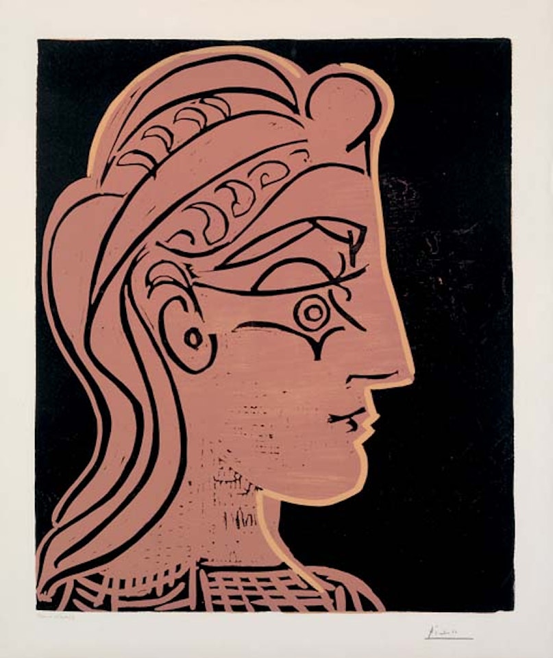 Femme accoudÃ©e   (B. 922 Ba. 1240 Bb) by Pablo Picasso