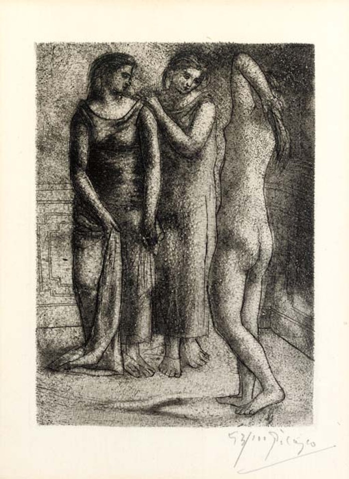 Groupe de trois Femmes  (B. 57 Ba. 102 VI) by Pablo Picasso