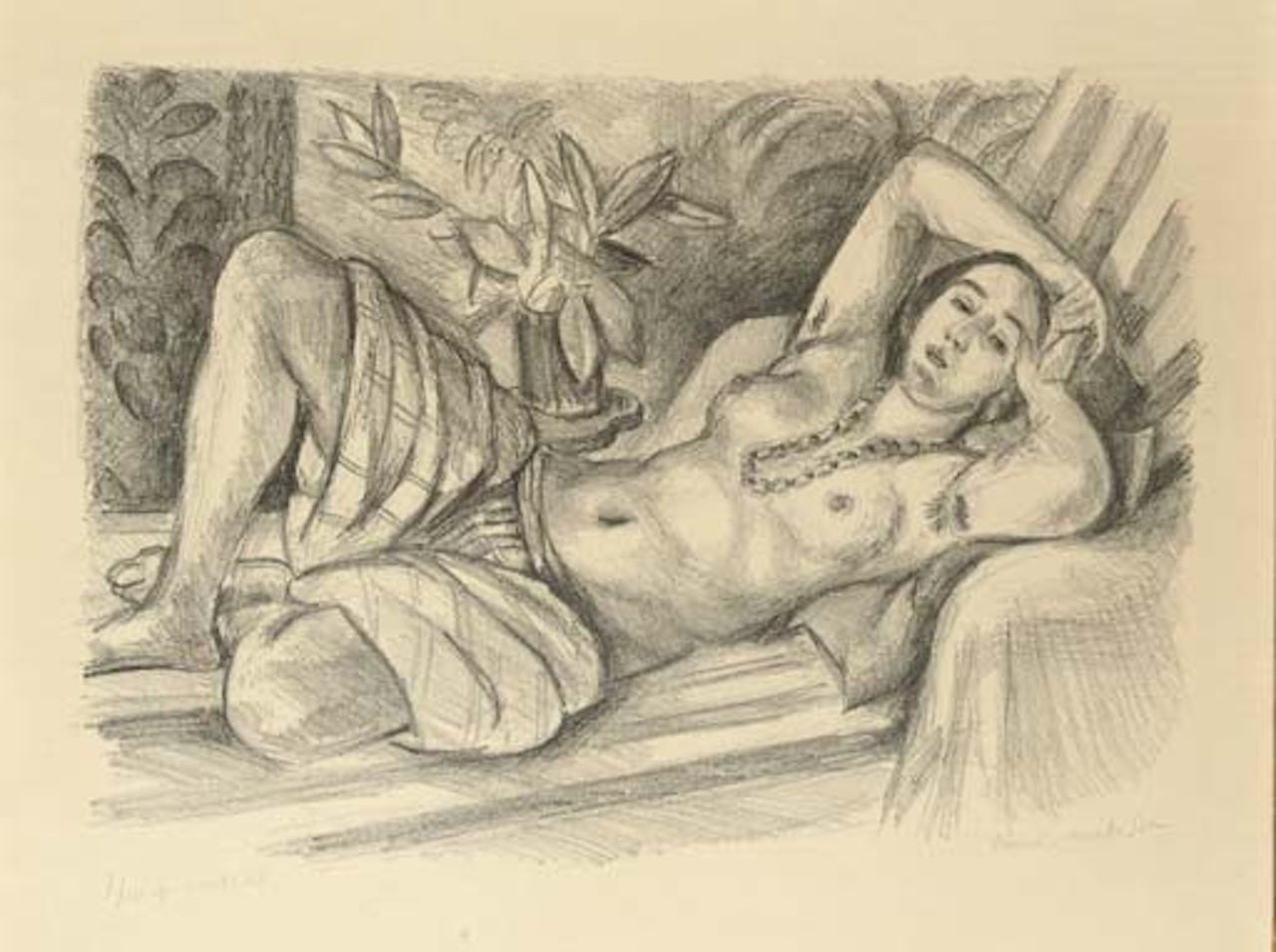Odalisque au Magnolia  (D.-M. 432) by Henri Matisse