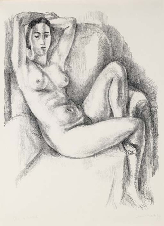 Nu au Coussin bleu  (D.-M. 442) by Henri Matisse