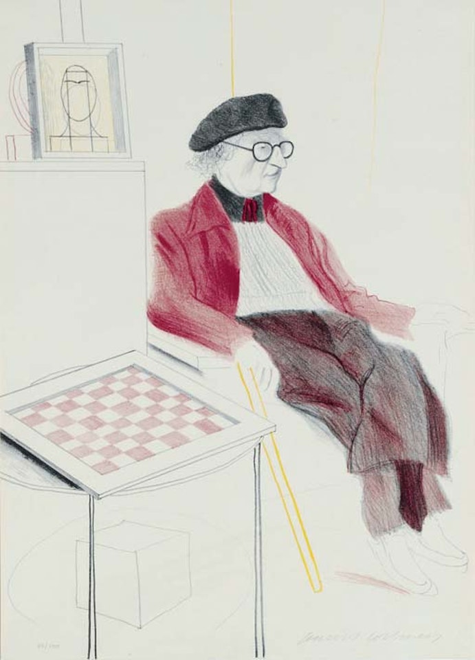 Man Ray , from  Homage to Man Ray  (S.A.C. 171) by David Hockney