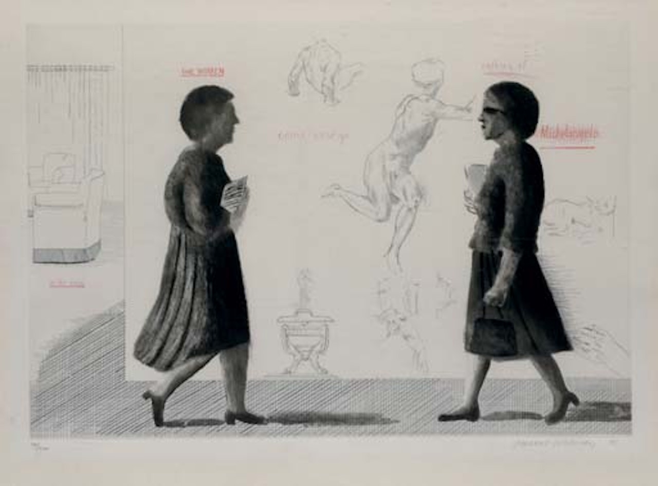 Homage to Michelangelo  (S.A.C. 173) by David Hockney