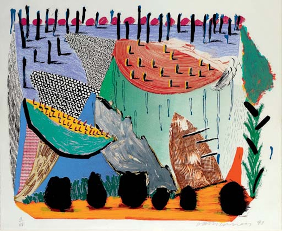 Slow Rise , from  Some More New Prints  (To. 342) by David Hockney