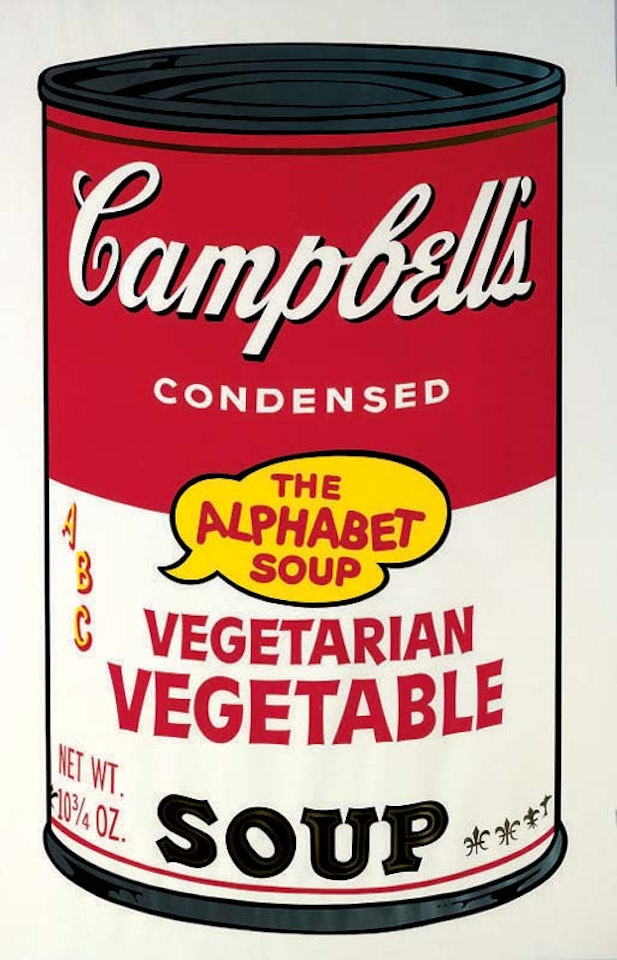 Vegetarian Vegetable , from  Campbell's Soup II  (F. & S. II.56) by Andy Warhol