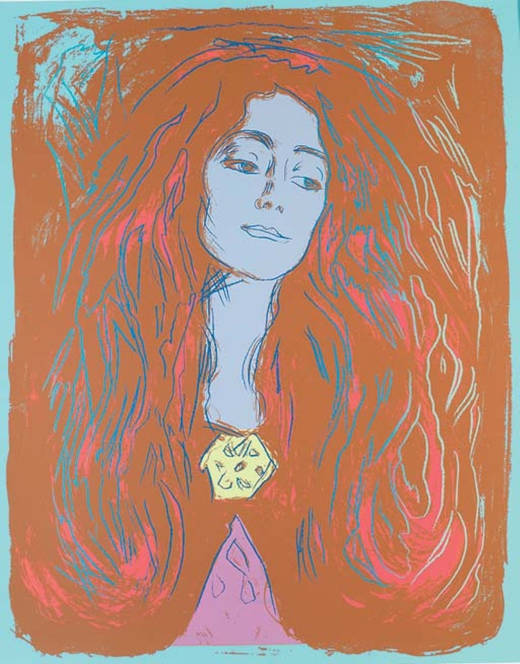 Eva Mudocci (after Munch)  (F.& S. IIIA.59c-e) by Andy Warhol